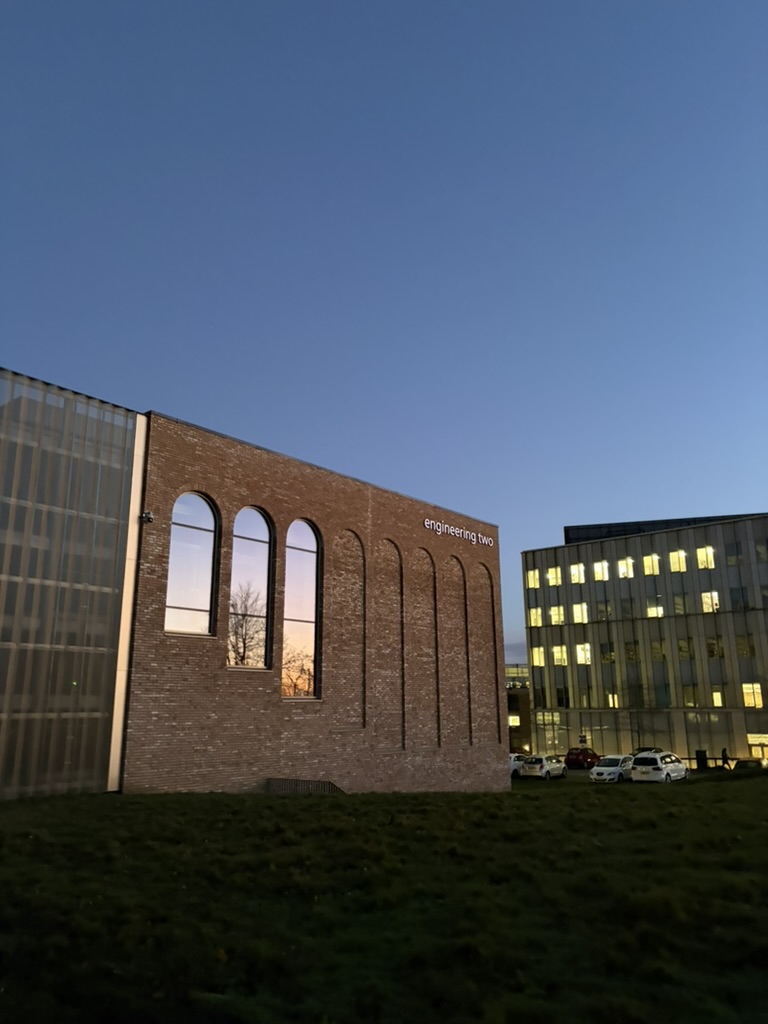 The engineering building and management school at Lancaster